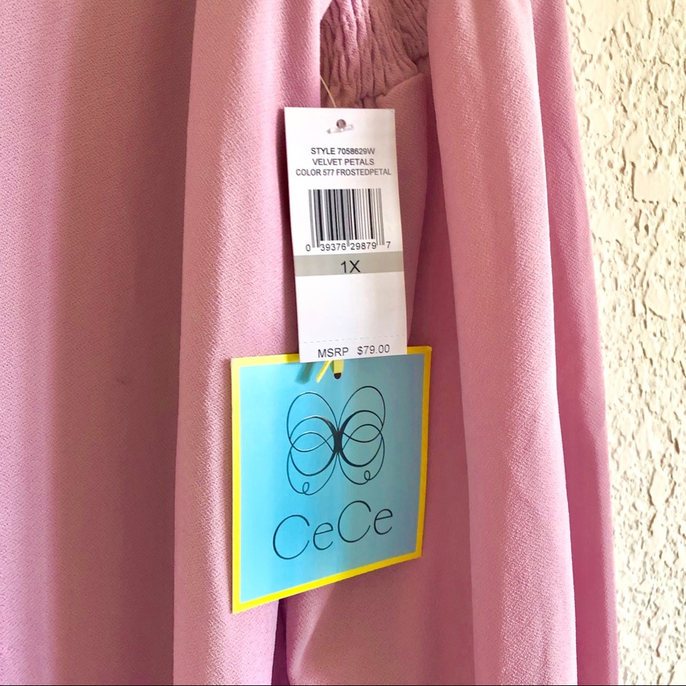 CeCe Plus Dusty Rose Puff Sleeve Blouse 💕 - Picture 4 of 8